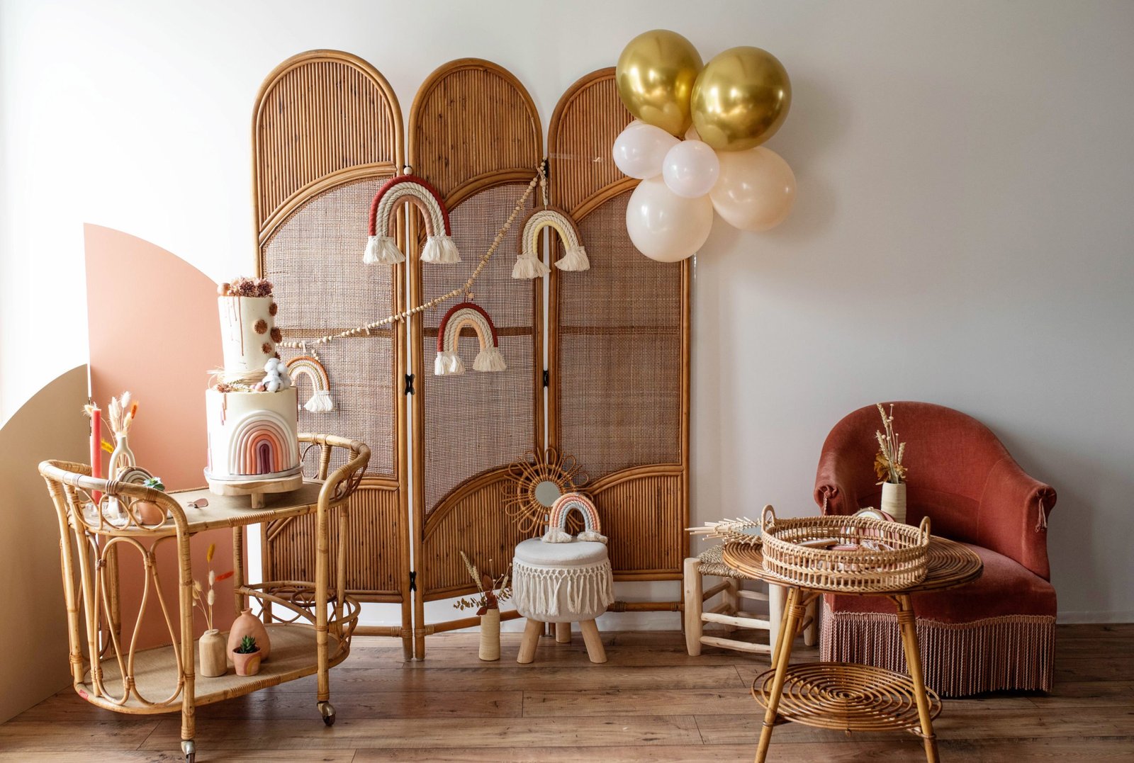 Atelier Chamaison agence évènementiel décoration location mariage Toulouse paravent rotin