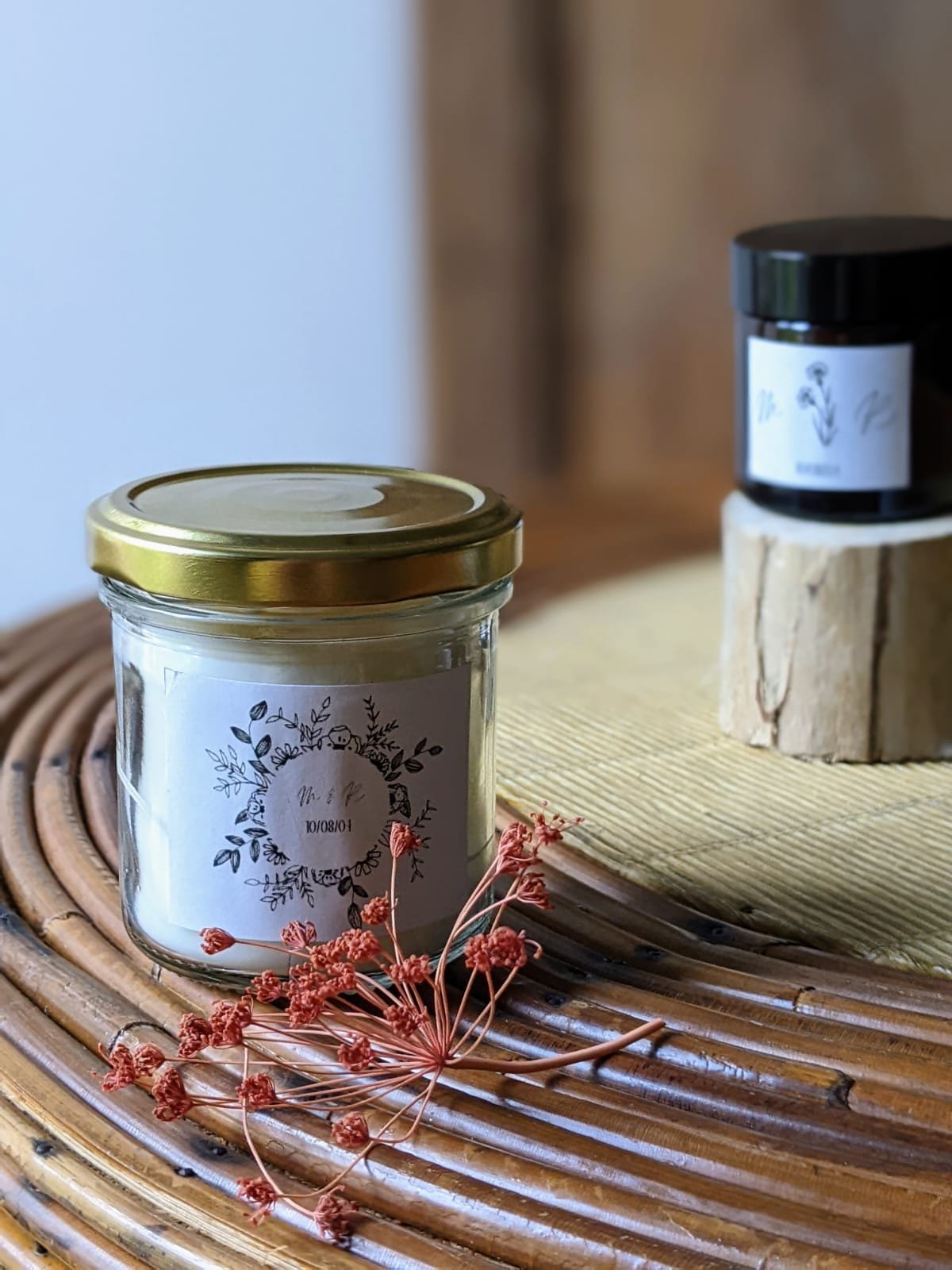 Atelier Chamaison agence évènementiel décoration location mariage Toulouse bougies personnalisables